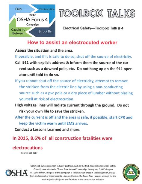 tool box talk on electrical safety|osha electrical safety toolbox talks.